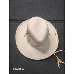 Disney Parks Authentic Original Khaki Safari Hat With Chin Strap & Side Vents 10